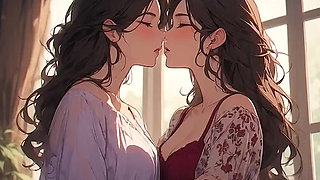 AI Generated Kissing Cartoon content, Uncensored video of 18 Year old Anime Girl, 3D Porn Cartoon on closeup by Kiidzy Animates