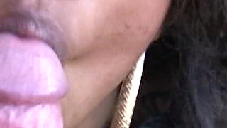 Busty ebony chick fucked in the car and outdoor in POV