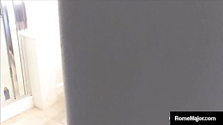 Naughty Rome Major's bathroom trailer