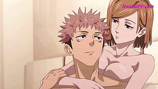 Hentai anime, oral pleasure, animation