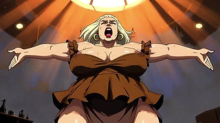 Ai Cartoon BBW Dancing Women Clips