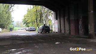 Nearly Caught Pissing In The River