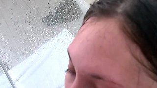 Amateur Teen Blowjob Under the Cover