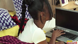 Glamour black coquette incredible sex clip