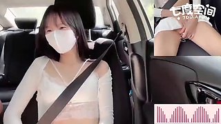 Asian teen outdoor challenge - he fucked me hard during car ride