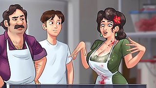 Big tit cartoon, 2d cartoon, big boobs moms