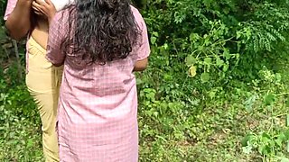School Girl in Uniform Lesbian Outdoor Orgasm