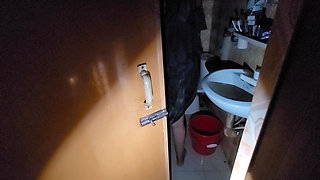 My Stepsister Was Taking a Shower with the Door Open and I Was Peeking in