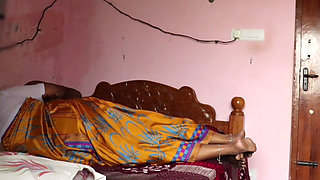 Soth Indian Tamil Housewife in White Blouse and Saree Giving Handjob Riding Dick and Ask for Rough Fast Doggy Fuck