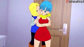Android 18 and Bulma team up to fuck Gohan – DragonBall Zex Series