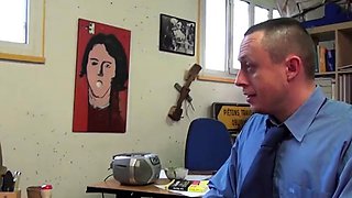 HR Manager Gets Sodomized in Steamy French Office Encounter