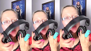 Asmr Paprika Pepper Eating - Asmr, Eye Glasses, Gianess, Lipstick, Big Lips, Mouth, Food, Face Fetish, Long Nails