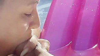 Hot Poolside Blowjob - Wet & Wild Summer Fun