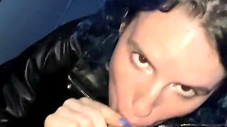 Russian girl takes guy out to a nightclub, he thanks her by eating her out and spoonfucking