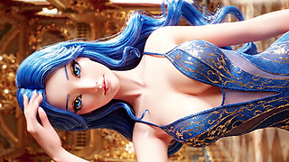 The Joy of Beautiful Girls Presenting Sheer Fashion: Radiant Jewels 3D Anime AI-Generated
