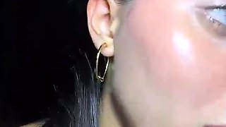 Two horny latinas suck and ride hard cock outdoor live at se