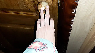 Stepmom Moans Loud in Toilet - I Watch Her Masturbate & Orgasm POV