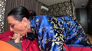 A Slutty Geisha Suck Cock and Play with Cum 274