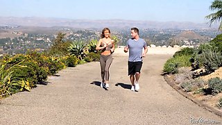 PUREMATURE Cherie Deville Rides Fat Cock In The Gym For Reps