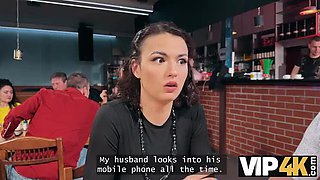 Hot Brunette Cheating Wife Fucked Hard in Public Toilet - POV Sex with Alexander Tda & Charlotte Grey