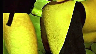 Femdom Wife Pegging Husband with Big Dildo and Very Deep