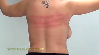 German BDSM Machine Punishment - Naked Chubby Spanking & Whipping HD