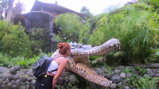 Tourist park visit and sex at home after