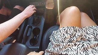 Step Mommy Flaunts Her Stunning Legs During the Early Morning Car Ride to the Office