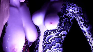 Oni Sisters Lap Dance Sex Pov (Japanese Demon)