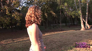 Short Skirt Pussy Shots and Outdoor Tit Flashing