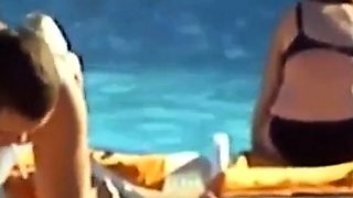 Daddies' Big Cocks Bulging in the Pool