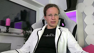 Femdom MILF in Glasses Humiliates Loser with Small Dick – Amateur HD