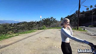 Hitchhiker 3Some Sex with Two arousing Blond Hair Girls