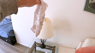 Caught trying to cum in stepmom's panties