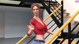 Stepbrother's Wife Seduces John - Massive Tits & Cumshot HD