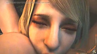 Realistic Hentai Fuck with Big Tits and Monster Cock Creampie