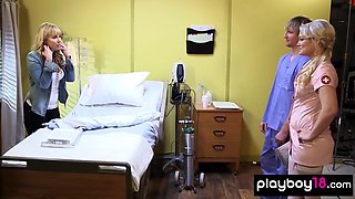 Amateur Taking Care Of Patients Hard Cock - Blonde Nurse