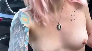 Caught walking fully nude in public