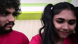 Romantic Love Of Real Life Indian Couple Foreplay Sex