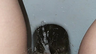 Big Load of Pee From Hairy Pussy