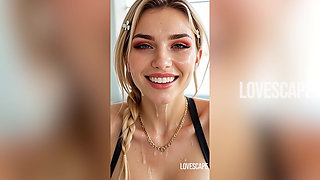 Hot Blonde by the Pool Double-teamed & BBC Pounded