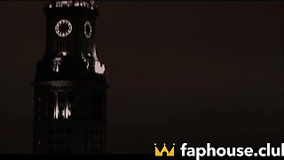 Cum Inside the Sexiest XXX Casting with Hot American Babe's Stockings and Ass!!