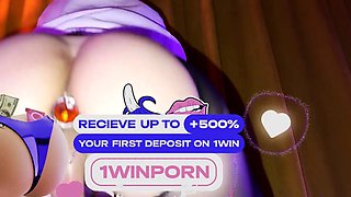 A luxurious breezy rides a large weenie with her anal