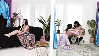Indian girlfriends Yasmina Khan and Aaliyah Yasin are enjoying anal