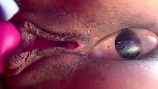 Pink Pussy Soaked Close up Vibrator Kink Fun