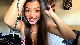 Curly Blonde Teen Records Solo Dildo Masturbation More at