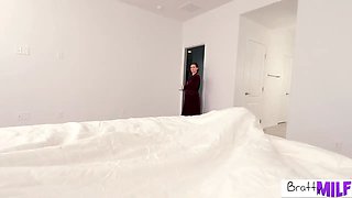 Big Tit MILF Casca Akashova Helps Stepson Drain His Balls