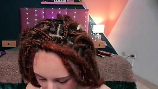 Beautiful wife masturbating show with webcam with toys
