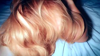 Marriage fun with a vibrator. Chubby wife with thick thighs