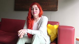 Innocent Redhead Latina Tricked Into Rough Sex At Lingerie P